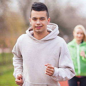young man jogging